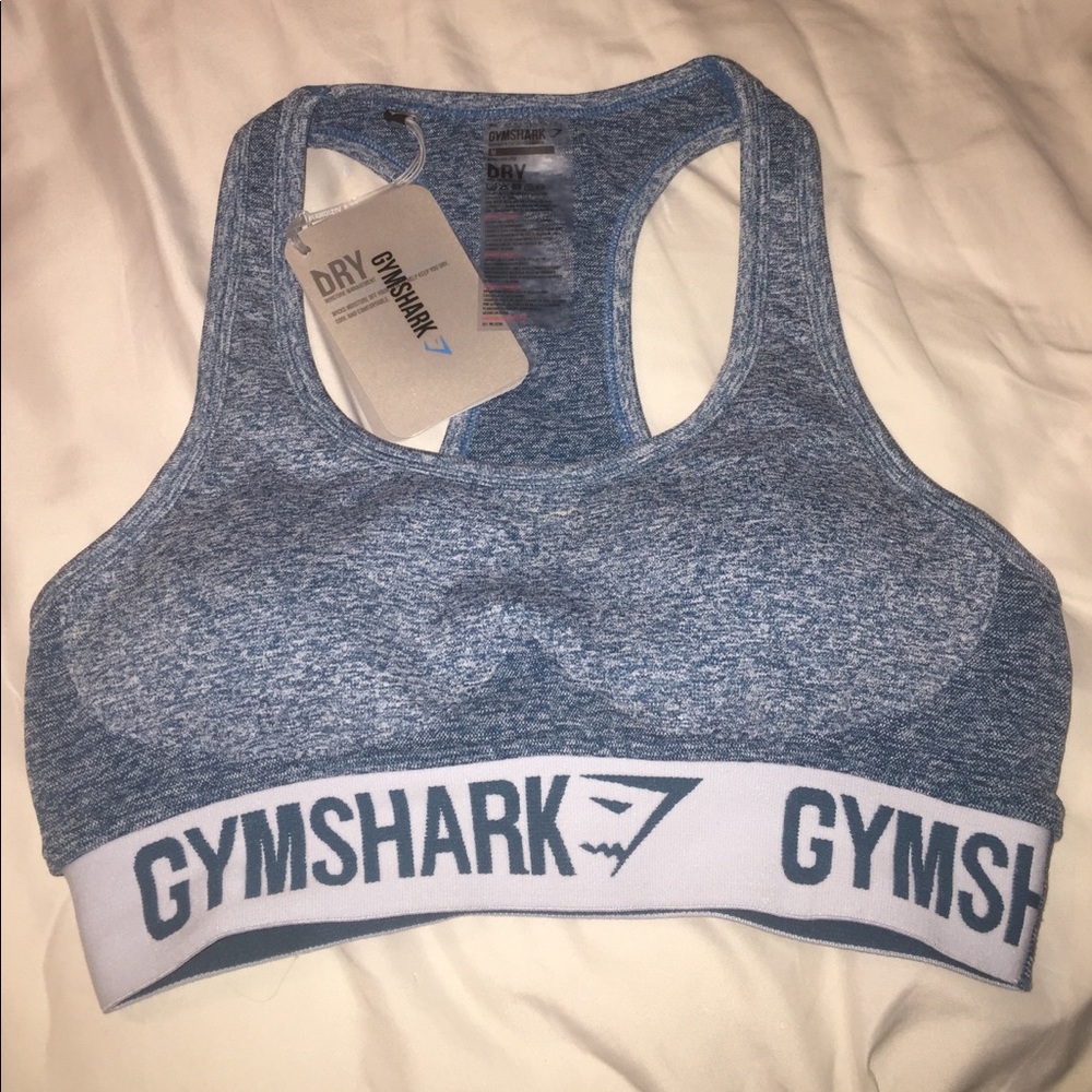 NWT SOLD OUT Deep Teal/ Ice Blue Flex sports bra